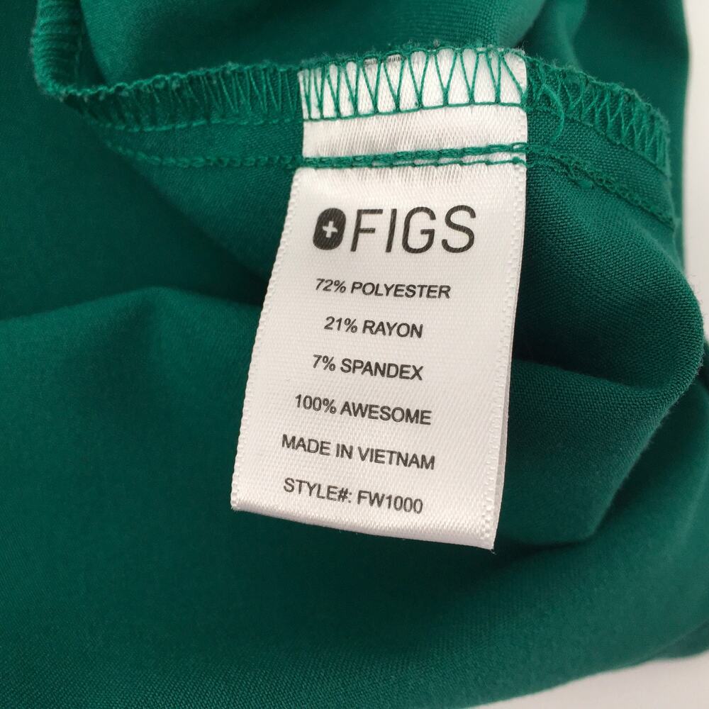FIGS Catarina One-Pocket Scrub Top Hunter Dark Green Small S Nursing Medical - Picture 5 of 6